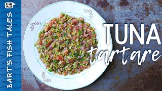 How to make TUNA Steak Tartare  Bart van Olphen [upl. by Elnore]