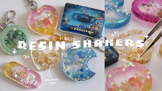 how I make resin shaker charms ☁️  watch me resin [upl. by Elcarim]