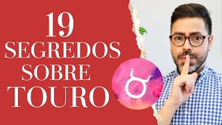 19 SEGREDOS SOBRE O SIGNO DE TOURO [upl. by Ahsinad892]