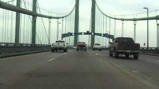 Delaware Memorial Bridge northbound [upl. by Jeffie409]