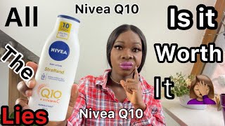 NEVIA Q10  VITAMIN C BODY LOTION REVIEW  Does it really work  JENNY O [upl. by Alegnaed]