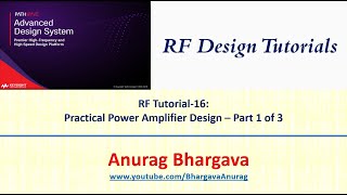 RF Design16 Practical Power Amplifier Design  Part 1 [upl. by Deidre]