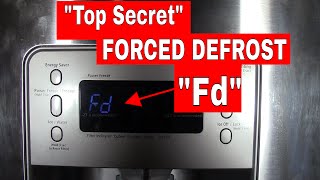 FORCED manual DEFROST mode on a Samsung RefrigeratorTop Secret Setting [upl. by Legra8]