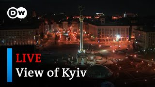 LIVE View of Kyiv as Russia launches major Ukraine invasion  DW News [upl. by Anomas]