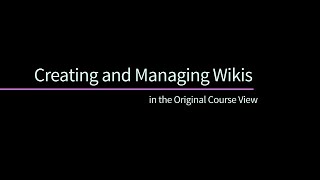 How To Create and Manage Wikis [upl. by Mariya]