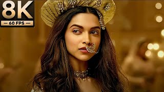 8K Remastered  Deewani Mastani  Deepika Padukone  Bajirao Mastani [upl. by Arratal971]