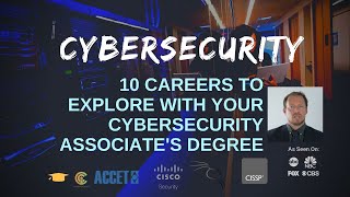 Cybersecurity 10 Careers to Explore with Your Cybersecurity Associates Degree [upl. by Jeffy]