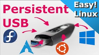 Create a Linux Persistent USB  Use Linux Anywhere with a Persistent Disk Easy Beginner Guide [upl. by Cacie]