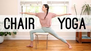 Chair Yoga  Yoga With Adriene [upl. by Nennerb]