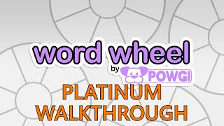 Word Wheel By POWGI Platinum Walkthrough [upl. by Inah]