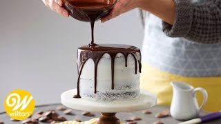 How to Make a Rich Chocolate Ganache Glaze Recipe  Wilton [upl. by Zenger]