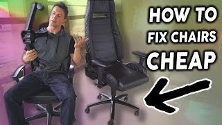 How to Fix a Broken Gaming Chair for CHEAP [upl. by Caleb881]