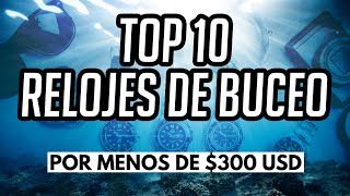 Top 10 Relojes de Buceo Por Menos De 300 Dólares  Casio Seiko Invicta Timex Orient Citizen [upl. by Sucramal]