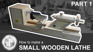 DIY WOODEN LATHE  PART 1  BED AND HEADSTOCK [upl. by Ttezzil165]