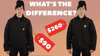 Can You Spot The Difference Between These Two Jackets  Carhartt Detroit Jacket Review [upl. by Yzeerb]