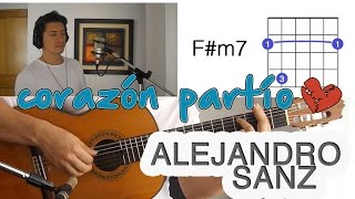 Corazón Partío Alejandro Sanz Tutorial Cover  Guitarra Mauro Martinez [upl. by Cletis]