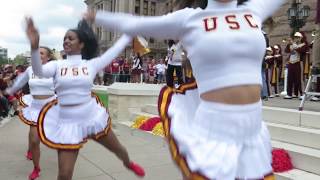 The USC Band Played quotTuskquot on the Texas Capitol Steps [upl. by Auqenahs]