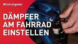 Dämpfer am Fahrrad einstellen [upl. by Eciram570]