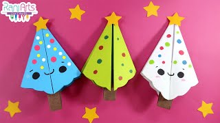 TARJETAS ARBOL NAVIDEÑO  Fácil  DIY  EASY CHRISTMAS TREE CARDS [upl. by Carisa]