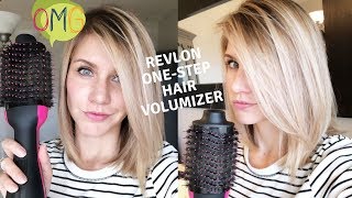 REVLON ONE STEP HAIR DRYER  Salon Style Blowout At Home [upl. by Ahsiekat80]