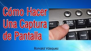 Como hacer una Captura de Pantalla en PC o Laptop [upl. by Rabush]