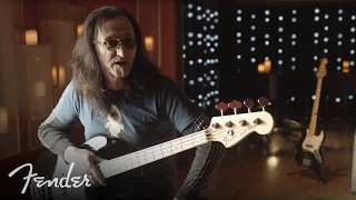 Rushs Geddy Lee on his Fender USA Geddy Lee Jazz Bass  Fender [upl. by Htenywg186]