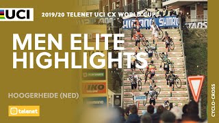 Men Elite Highlights  Hoogerheide  201920 Telenet UCI CX World Cup [upl. by Aicil]