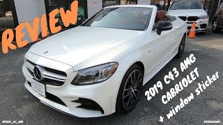 2019 MERCEDESBENZ C43 AMG CABRIOLET REVIEW  HIGH QUALITY PERFORMANCE [upl. by Reiners680]