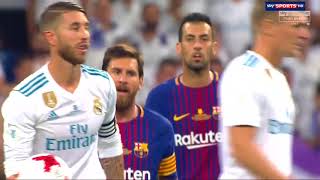 Sergio Ramos Trolling Lionel Messi Real Madrid vs FC Barcelona [upl. by Russ]