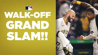 WALKOFF GRAND SLAM Pirates launch grand slam down 2 to Mets to win [upl. by Pentheas]