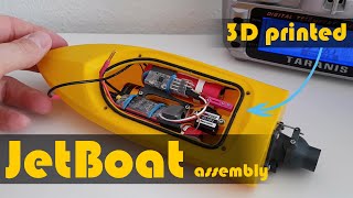 3D Printed RC JET Boat with JET Drive  Assembly [upl. by Reltuc]