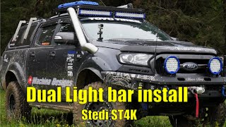 Dual lightbar install  Stedi ST4K [upl. by Glassco]