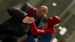 SpiderMan PS4 Kingpin Boss Fight [upl. by Annaynek106]