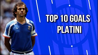 Top 10 Goals  Michel Platini [upl. by Dodie]