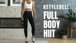 Killer FULL BODY HIIT  Kettlebell or Dumbbell Workout [upl. by Elfont]