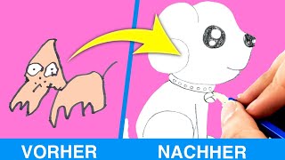 16 einfache Zeichentricks  Zeichnen lernen  Malen für Anfänger [upl. by Oilime]