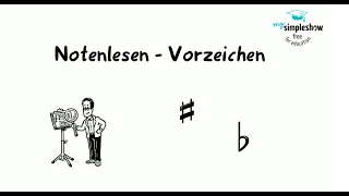 Musiktheorie Notenlesen und Vorzeichen [upl. by Damon842]