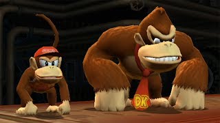 Donkey Kong Country Returns 100 Walkthrough Part 7  World 7 Factory All KONG amp Puzzle Pieces [upl. by Annaili]