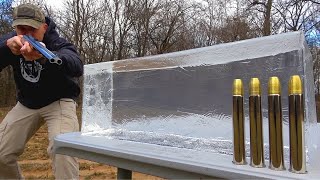 Double Barrel Elephant Rifle 500 Nitro Express vs Ballistic Gel [upl. by Everett]