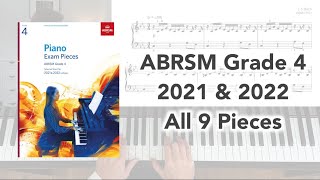 ABRSM Grade 4 Piano 2021 amp 2022 All 9 Pieces [upl. by Toms]