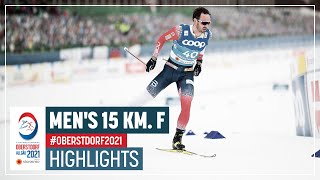 Holund flies to title  Mens 15 km F  2021 FIS Nordic World Ski Championships [upl. by Donn869]