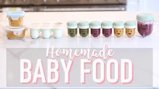 HOW TO MAKE BABY FOOD HOMEMADE PUREES  Angela Lanter [upl. by Reagan]