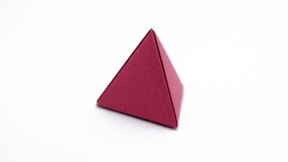 ORIGAMI TETRAHEDRON Jo Nakashima  Deltahedron [upl. by Enehs]