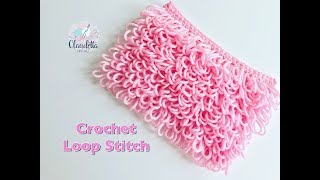 CROCHET LOOP STITCH  Beginner [upl. by Beverly]