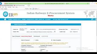 Indian Railways tender filling process on IREPS [upl. by Aremihc]