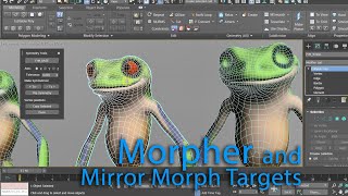 MS3D  3dsmax  CAT rig  Morpher and Mirror Morph Targets [upl. by Kaela]