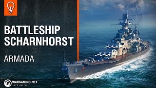 World of Warships  Armada Scharnhorst [upl. by Elleynad525]