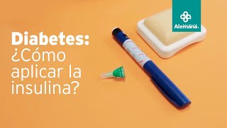 Diabetes ¿Cómo aplicar la insulina  Clínica Alemana [upl. by Nimzaj]