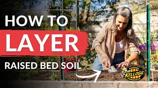 Layering Soil in a Raised Garden Bed [upl. by Yesac]