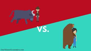 Bull and Bear Markets Bullish vs Bearish Explained in One Minute From Definition to Examples [upl. by Maxi]